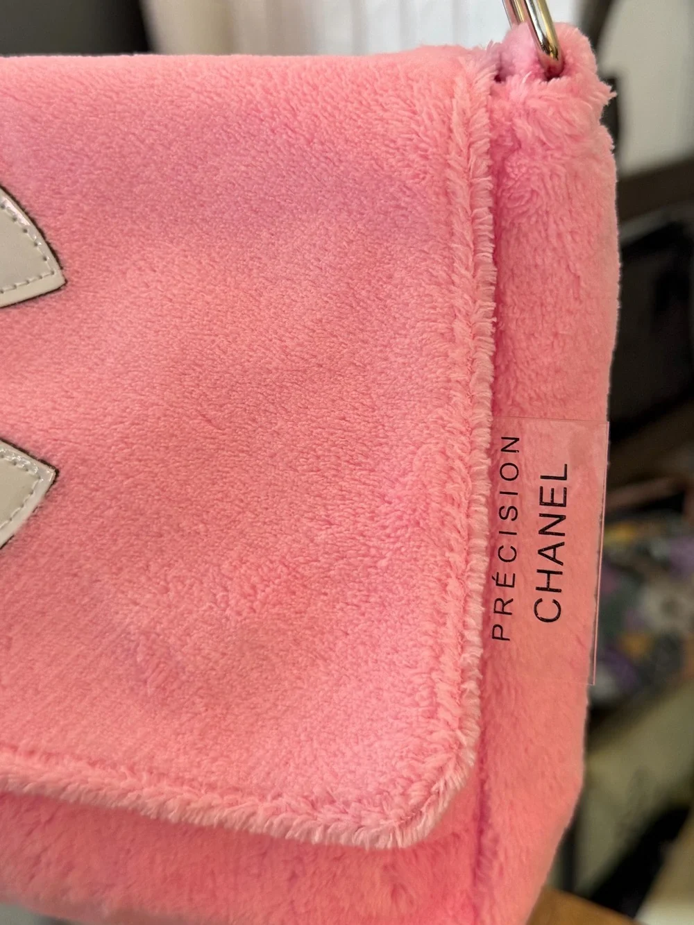 NEW Chanel Precision Fuzzy VIP Pink White CC Bag GWP VIP item